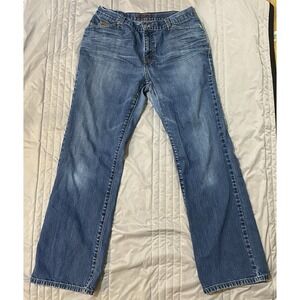 Eddie Bauer Women's Jeans Size 10 Blue Straight Leg Stretch Mid Rise